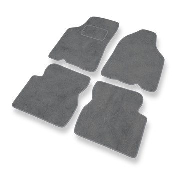 Alfombrillas de Velour adecuadas para Kia Shuma II Hatchback, Berlina (2001-2005) - alfombras para coche - Premium color gris