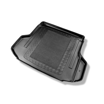 Alfombra para maletero adecuada para Kia Ceed III CD Familiar (09.2018-....) - Protector maletero - Alfombrilla maletero antideslizante - modelos con sistema de carriles de sujeción en el maletero; con / sin subwoofer; compartimento derecho desmontable; n