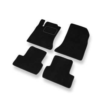 Alfombrillas de Velour adecuadas para Mercedes-Benz GLA X156 SUV (2013-2019) - alfombras para coche - Premium color negro