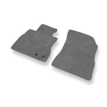 Alfombrillas de Velour adecuadas para Nissan Note E12 Hatchback (2013-2016) - alfombras para coche - Premium color gris