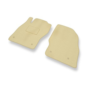 Alfombrillas de Velour adecuadas para Opel Adam Hatchback (2013-2019) - alfombras para coche - Premium color beige