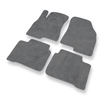 Alfombrillas de Velour adecuadas para Kia Optima I Berlina (2000-2005) - alfombras para coche - Premium color gris