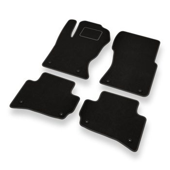 Alfombrillas de Velour adecuadas para Jaguar F-Pace SUV (2016-....) - alfombras para coche - Premium color negro