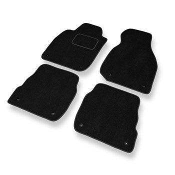 Alfombrillas de Velour adecuadas para Audi A6 II C5 Avant, Sedan (1997-2004) - alfombras para coche - Premium color negro