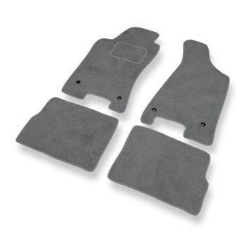 Alfombrillas de Velour adecuadas para Audi 80 IV B4 (1991-1996) - alfombras para coche - Premium color gris