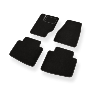 Alfombrillas de Velour adecuadas para Jeep Grand Cherokee III SUV (2004-2010) - alfombras para coche - Premium color negro