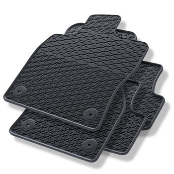 Alfombrillas de goma adecuadas para Volkswagen T-Roc SUV (2017-....) - alfombras para coche - negro - 4 unidades