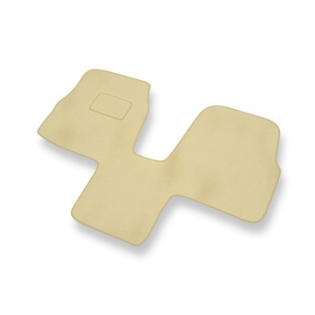 Alfombrillas de Velour adecuadas para Kia Carnival I Monovolumen (1999-2006) - alfombras para coche - Premium color beige