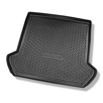 Alfombra para maletero adecuada para Volvo XC90 I SUV (2002-04.2015) - Protector maletero - Alfombrilla maletero antideslizante - 5/7 plazas; 3a fila de asientos abatible