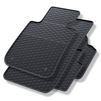 Alfombrillas de goma adecuadas para BMW 3 E90, E91 Berlina, Touring (2004-2013) - alfombras para coche - negro - 4 unidades