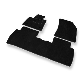 Alfombrillas de Velour adecuadas para Peugeot 5008 SUV (2017-2024) 5-plazas - alfombras para coche - Premium color negro