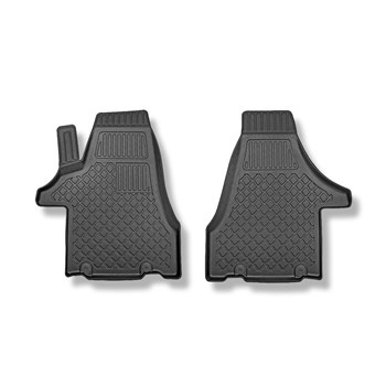 Alfombrillas de TPE adecuadas para Volkswagen Multivan T5, T6, T6.1 Furgoneta (2003-2021) - distancia entre ejes corta o larga - alfombras para coche