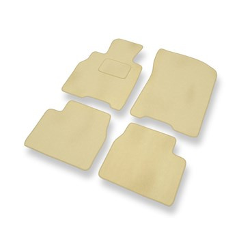 Alfombrillas de Velour adecuadas para Mazda Xedos 9 Berlina (1993-2003) - alfombras para coche - Premium color beige