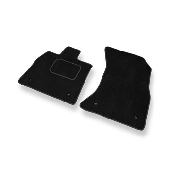 Alfombrillas de Velour adecuadas para Audi Q5 II SUV (2017-....) - alfombras para coche - Premium color negro