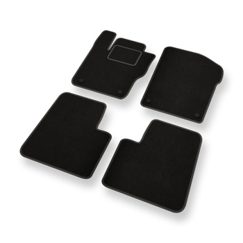Alfombrillas de Velour adecuadas para Mercedes-Benz Classe M W166 SUV (2012-2015) - alfombras para coche - Premium color negro