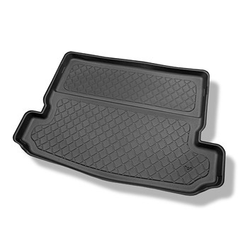 Alfombra para maletero adecuada para Nissan X-Trail III T32 SUV (08.2014-12.2021) - Protector maletero - Alfombrilla maletero antideslizante - 7 plazas; 3a fila abatible