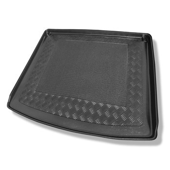 Alfombra para maletero adecuada para Volkswagen Caddy Life Mixt, Comfortline Mixt, Trendline Mixt Familiar (2004-10.2020) - Protector maletero - Alfombrilla maletero antideslizante - 5 plazas; insonorización en las paredes del maletero; con la rejilla det