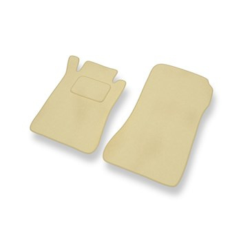 Alfombrillas de Velour adecuadas para Mercedes-Benz CLK A209 Coupé (2003-2009) - alfombras para coche - Premium color beige