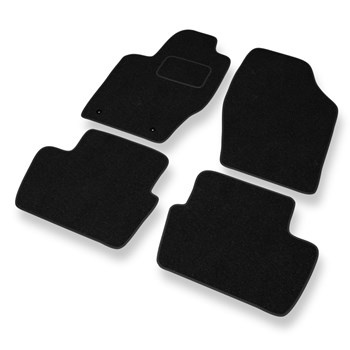 Alfombrillas de fieltro adecuadas para Citroen C4 I Hatchback, Berlina (2004-2013) - alfombras para coche - color negro