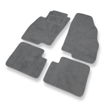 Alfombrillas de Velour adecuadas para Fiat Grande Punto Hatchback, Furgoneta (2005-2012) - alfombras para coche - Premium color gris