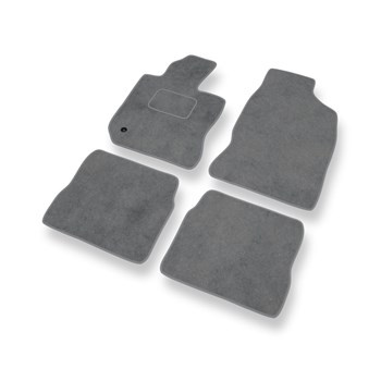Alfombrillas de Velour adecuadas para Chrysler PT Cruiser Manual Cabrio, Monovolumen (2000-2010) - alfombras para coche - Premium color gris