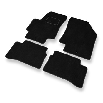 Alfombrillas de Velour adecuadas para Hyundai Accent III Berlina (2006-2011) - alfombras para coche - Premium color negro