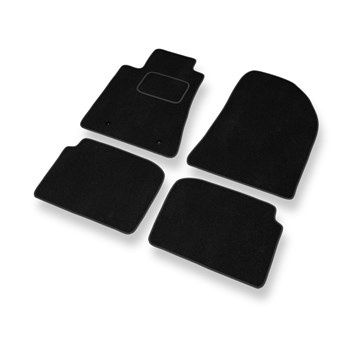 Alfombrillas de Velour adecuadas para Toyota Avensis II (2003-2008) - alfombras para coche - Premium color negro