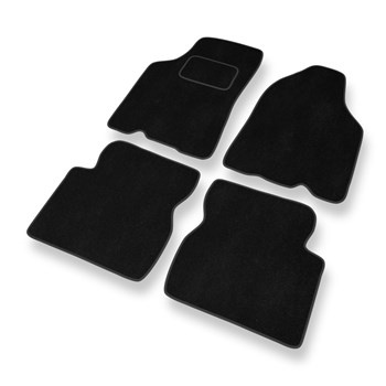 Alfombrillas de Velour adecuadas para Kia Shuma II Hatchback, Berlina (2001-2005) - alfombras para coche - Premium color negro