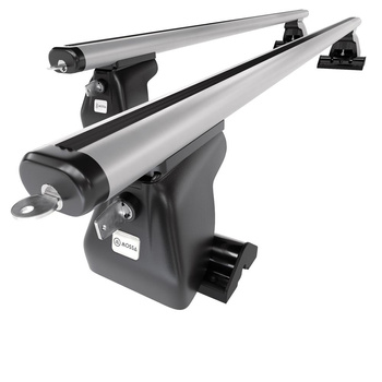 Portaequipajes de techo adecuadas para Chrysler Voyager Monovolumen (2001-2008) - baca plata para coche - barras para techo de coche - perfil en T - aluminio