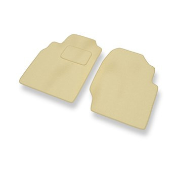 Alfombrillas de Velour adecuadas para Nissan Almera II Hatchback, Berlina (2000-2006) - alfombras para coche - Premium color beige