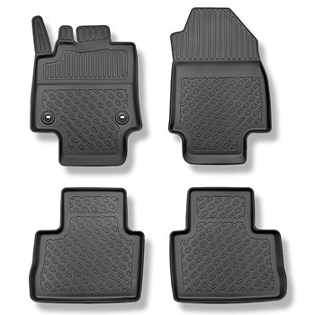 Alfombrillas de TPE adecuadas para Toyota RAV4 V SUV (01.2019-....) - con transmisión manual - alfombras para coche