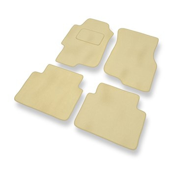 Alfombrillas de Velour adecuadas para Rover 45 Hatchback, Berlina (1999-2005) - alfombras para coche - Premium color beige