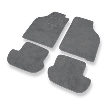 Alfombrillas de Velour adecuadas para Ford KA I Hatchback (1996-2008) - alfombras para coche - Premium color gris