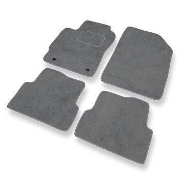 Alfombrillas de Velour adecuadas para Chevrolet Aveo II T300 Berlina (2011-2020) - alfombras para coche - Premium color gris