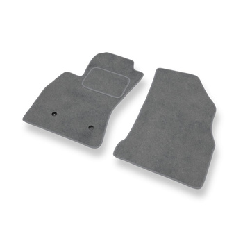 Alfombrillas de Velour adecuadas para Fiat Doblo II (2010-2022) - alfombras para coche - Premium color gris