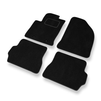 Alfombrillas de Velour adecuadas para Ford Fusion I FL Monovolumen (2006-2013) - alfombras para coche - Premium color negro