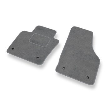 Alfombrillas de Velour adecuadas para Audi Q3 I 8U SUV (2011-2018) - alfombras para coche - Premium color gris