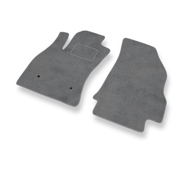 Alfombrillas de Velour adecuadas para Opel Combo D Furgoneta (2011-2018) - alfombras para coche - Premium color gris