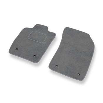 Alfombrillas de Velour adecuadas para Audi A1 I 8X (2010-2018) - alfombras para coche - Premium color gris