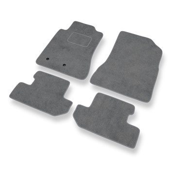 Alfombrillas de Velour adecuadas para Ford Mustang VI Coupé, Cabrio (2014-2023) - alfombras para coche - Premium color gris