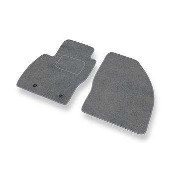 Alfombrillas de Velour adecuadas para Ford Focus II Hatchback, Familiar, Berlina (2005-2010) - alfombras para coche - Premium color gris