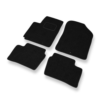 Alfombrillas de fieltro adecuadas para Kia Picanto II Hatchback (2011-2016) - alfombras para coche - color negro