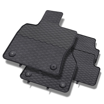 Alfombrillas de goma adecuadas para Seat Ateca SUV (2016-....) - alfombras para coche - negro - 4 unidades