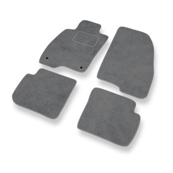 Alfombrillas de Velour adecuadas para Alfa Romeo MiTo Hatchback (2008-2018) - alfombras para coche - Premium color gris