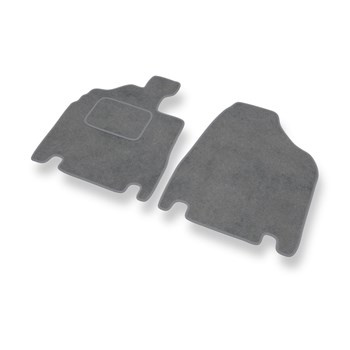 Alfombrillas de Velour adecuadas para Kia Carnival II Monovolumen (2006-2010) - alfombras para coche - Premium color gris