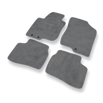 Alfombrillas de Velour adecuadas para Hyundai i30 I CW, Hatchback (2007-2011) - alfombras para coche - Premium color gris
