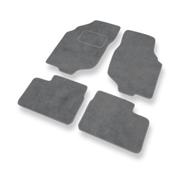 Alfombrillas de Velour adecuadas para Rover 25 Hatchback (2000-2005) - alfombras para coche - Premium color gris