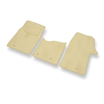 Alfombrillas de Velour adecuadas para Fiat Talento 296 Furgoneta (2016-2021) - alfombras para coche - Premium color beige