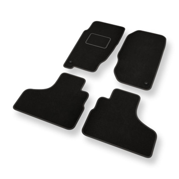 Alfombrillas de Velour adecuadas para Jeep Liberty SUV (2001-2007) - alfombras para coche - Premium color negro