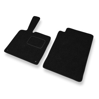 Alfombrillas de fieltro adecuadas para Smart ForTwo II (2007-2013) - alfombras para coche - color negro